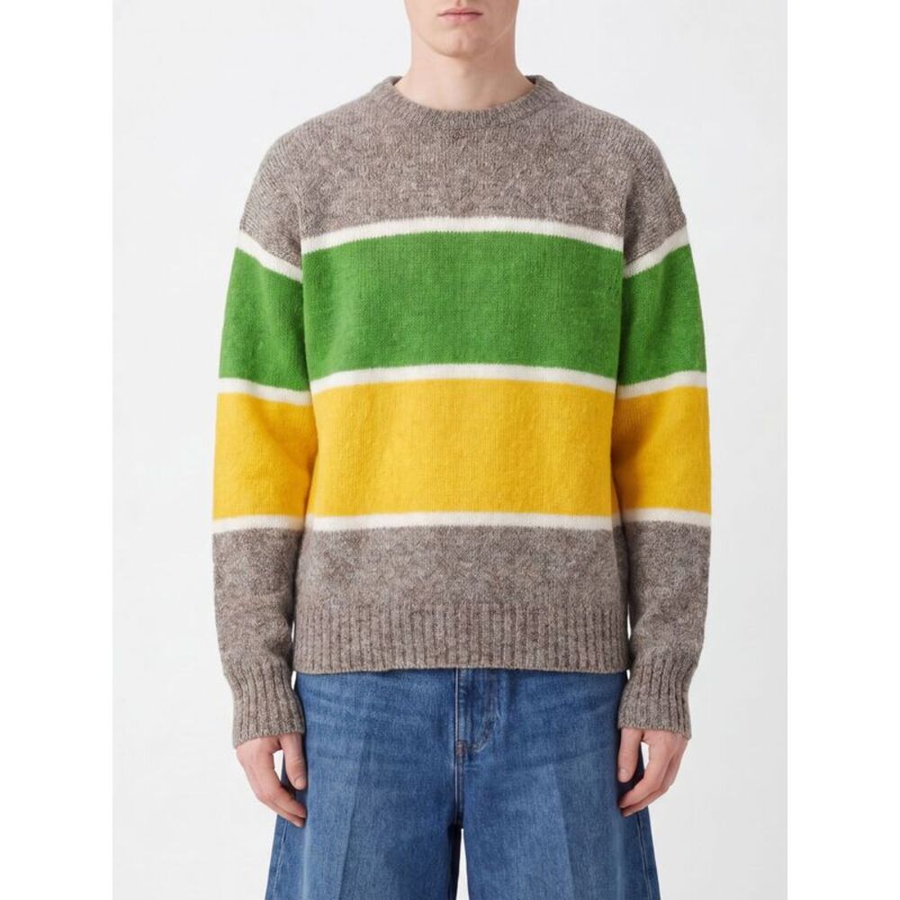 Jw Anderson Men Jw Anderson Striped Lambswool Relaxed Fit Jumper